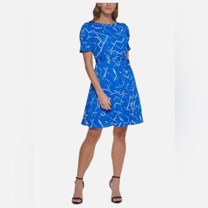 NWT - DKNY Gorgeous Blue/White Dress